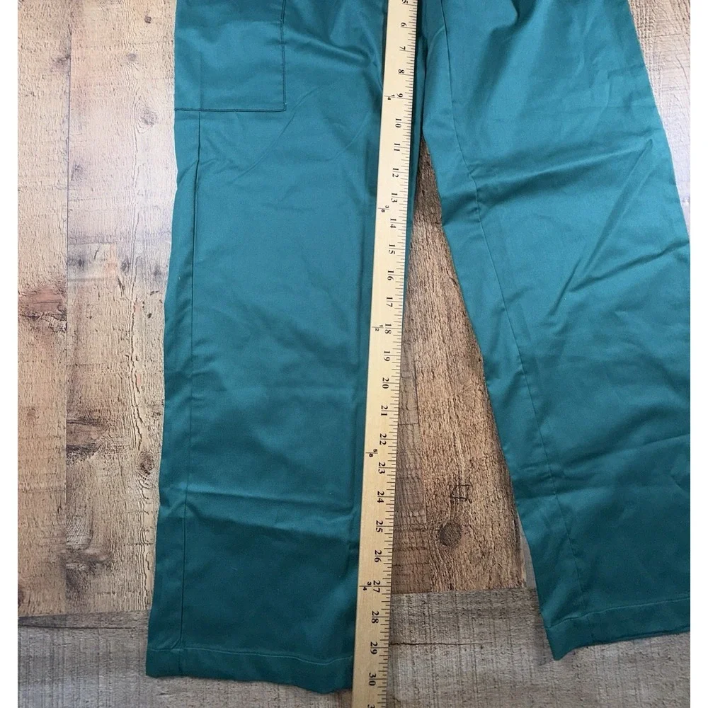 WonderWink WonderWORK Scrub Pants Womens XS Teal Green Cargo Stretch NWT